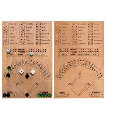 Baseball Dice Board Game Wood