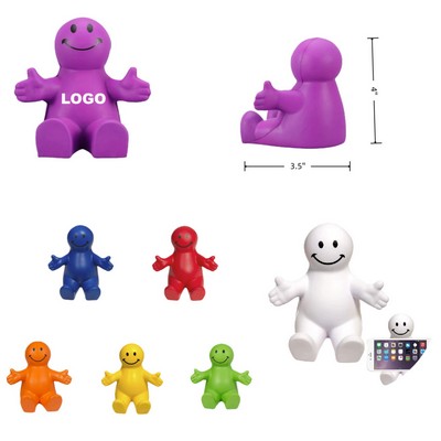 Happy Dude Squeezable Stress Reliever with Phone Holder