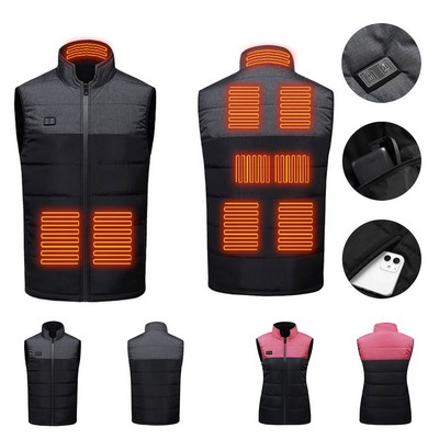 Electric Heated Vest - 9 Heating Zones