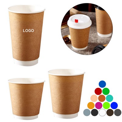 16Oz. Disposable Paper Coffee Cup