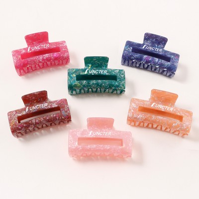 3.3" L French Hair Claw Clips Square Clip