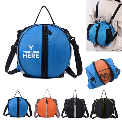 Oxford Backpack with Mesh Pockets for Size 7 Basketball
