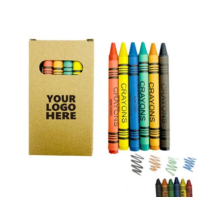 6 Color Crayon Individual Packs