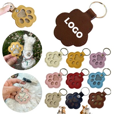 Paw Print Keychain