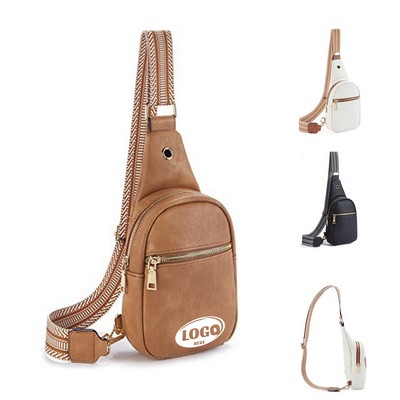 PU Leather Crossbody Sling Bag
