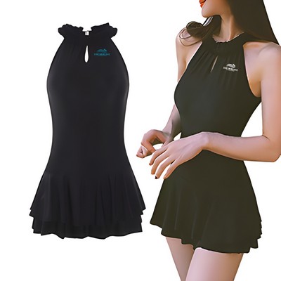 Elegant Swimming Beach Dress Sexy One Piece Swimsuit