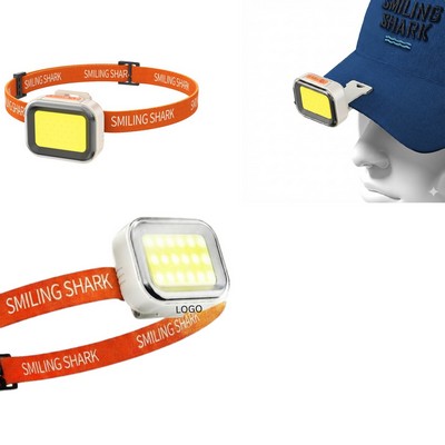 Wave Sensor Rechargeable Clip-On Cap Light with Warning Mode