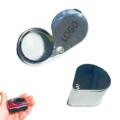 30X Jewelry Loupe Foldable Magnifier W/Case