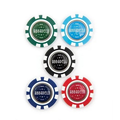 Plastic Poker Chip (Removable Ball Marker)