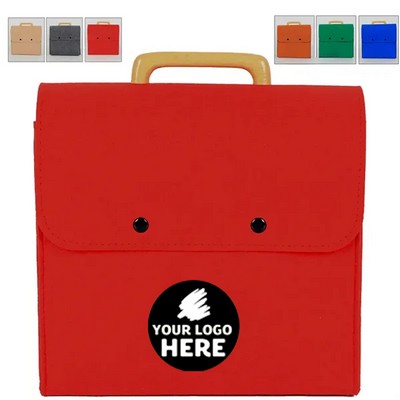 Wooden Handle Eco-Friendly Felt Tote Bag