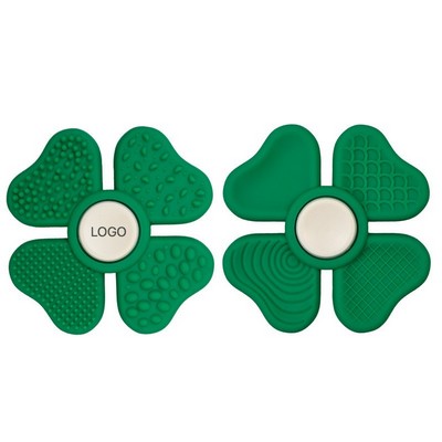 Upgraded Clover Sensory Fidget Spinner Focus Training Stone & Stress Relief Squeeze Toy