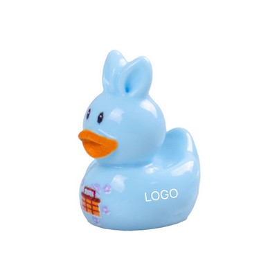 Easter Bunny-Duck Hybrid Miniatures Creative Resin DIY Craft Charms Kawaii Desktop & Car Ornaments