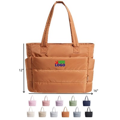 Lightweight Puffy Tote Bag