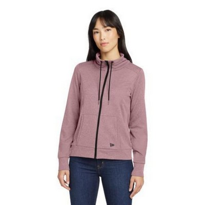 New Era Women's Performance Terry Full-Zip Cowl