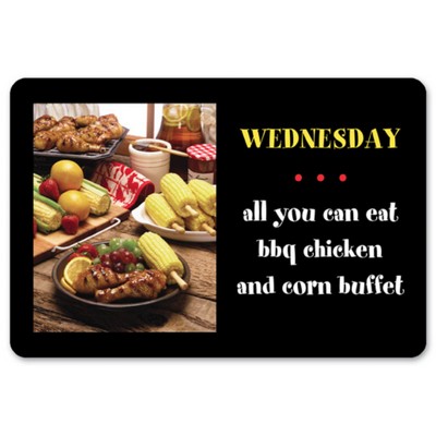 Sign - Large Rectangle w/Round Corners (9 1/8"x6 1/8")