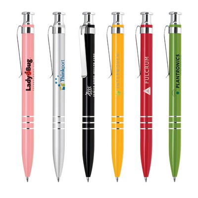 Inca-110 Click Action Pens with Lacquer Finish