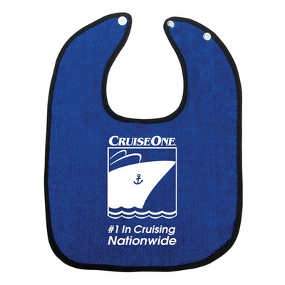 Colored Snap Baby Bib (10"x13")