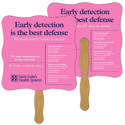 Wavy Hand Fan Full Color (2 Sides)