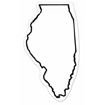 Illinois State Shape Magnet - Full Color