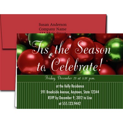 Holiday Invitations w/Imprinted Envelopes