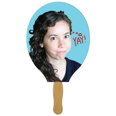 Racket/Guitar Hand Fan Full Color (1 Side)