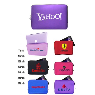 Promotek iBank® Neoprene Sleeve Zippered Case for 17.7" Laptop Notebook Tablet (Purple)