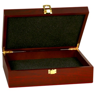 Rosewood Piano Finish Gift Boxes with Engraved Plate, Medium