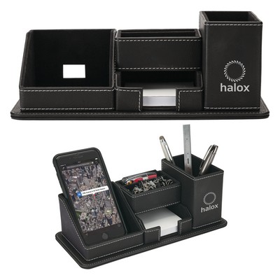 Oxford Desk Organizer w/Phone Holder