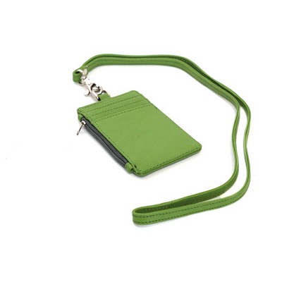 Ashlin® Lime Green I.D. Holder w/Lanyard and Zippered Case