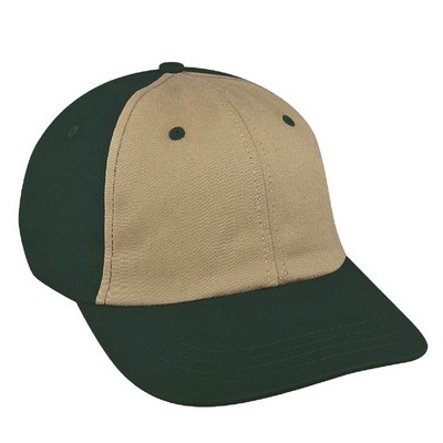 USA Made Contrast Front Brushed Snapback Dad Cap