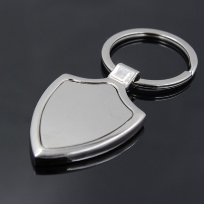 Shield Shape Metal Keychain