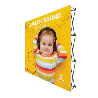 ONE CHOICE - 8' Fabric Pop Up Display - 89"H Straight Graphic Package