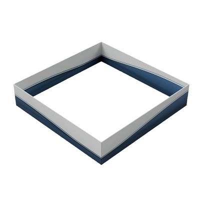 WaveLine® Square Hanging Sign Kit w/Frame & Single Sided Graphics (14'x4')