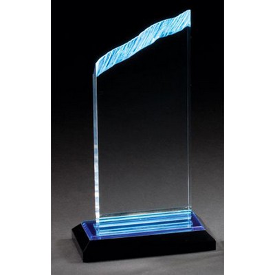 Impress Reflections Chisel Top Acrylic Award, Blue, Large (3-1/2"x9")