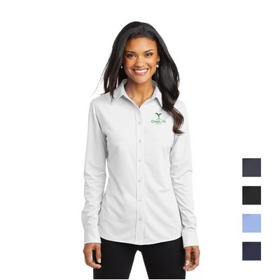 Port Authority Women's Dimension Knit Dress Shirt