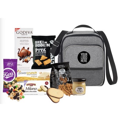 Lunch Cooler filled with Snacks