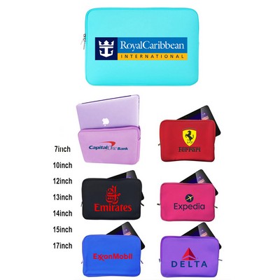 Promotek iBank® Neoprene Sleeve Zippered Case for 12" Laptop Notebook Tablet (Navy Blue)