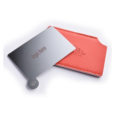 Portable Stainless Steel Handheld Pocket Mirror