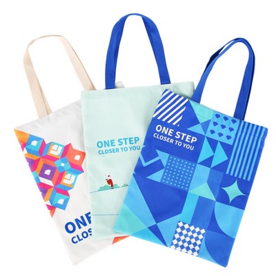 Full Color Sublimated Canvas Tote Bag