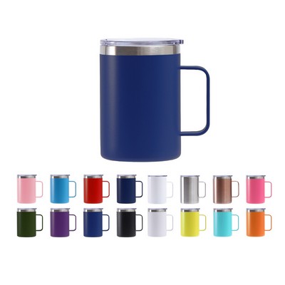 16 Oz Stainless Steel Coffee Mug with Handle