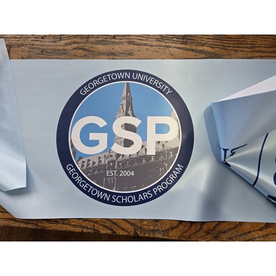 Cut Edge Polyester Satin Acetate Florist Ribbon w/Dye-Sublimation (1 3/8" x 50 Yard Roll)