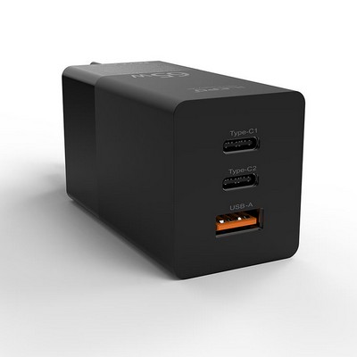 USB C Charger, 65W 3 Port Foldable USB C Wall Charger, Fast PD GaN Charger for iPhone 14 Samsung