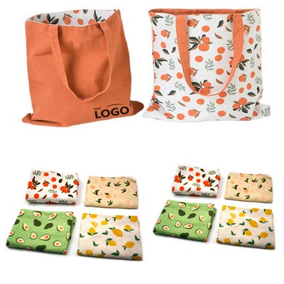 Double-Sided Canvas Tote Bags