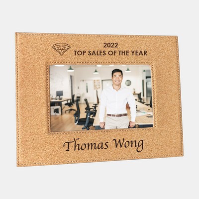 Cork Photo Frame (S, 5"x3-1/2" Photo)