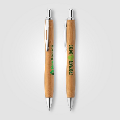Sophisticate Bamboo with Chrome Trim - Full-Color Inkjet