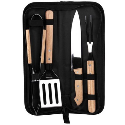 4 Piece BBQ Utensil Set