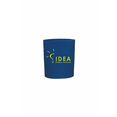 Royal Blue Foam Round Can Cooler