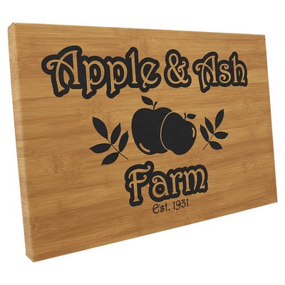 12" x 18" Bamboo Leatherette Wall Decor with Sawtooth Hanger