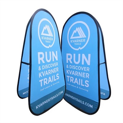 Pop Up banner Fully custom 2 sides 43 x 78" vertical