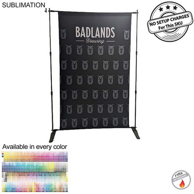 5' Exhibitor Expanding Display Kit, Media Wall, Backdrop, with Full Color Graphics